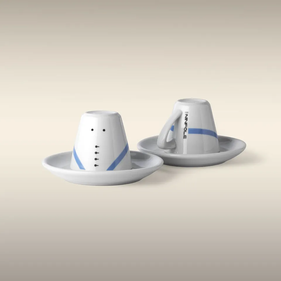 Caffè Ninfole Riti tazzine caffè coppia ceramica Taranto
