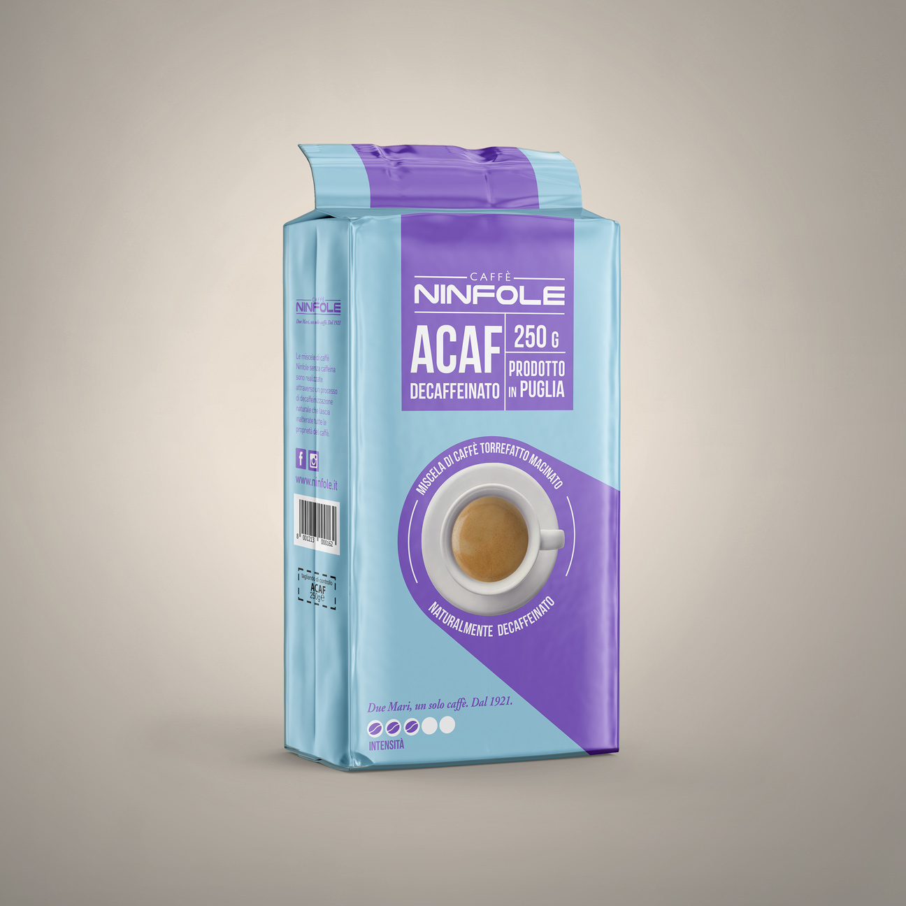 Caffè Ninfole Acaf decaffeinato macinato moka 250 g