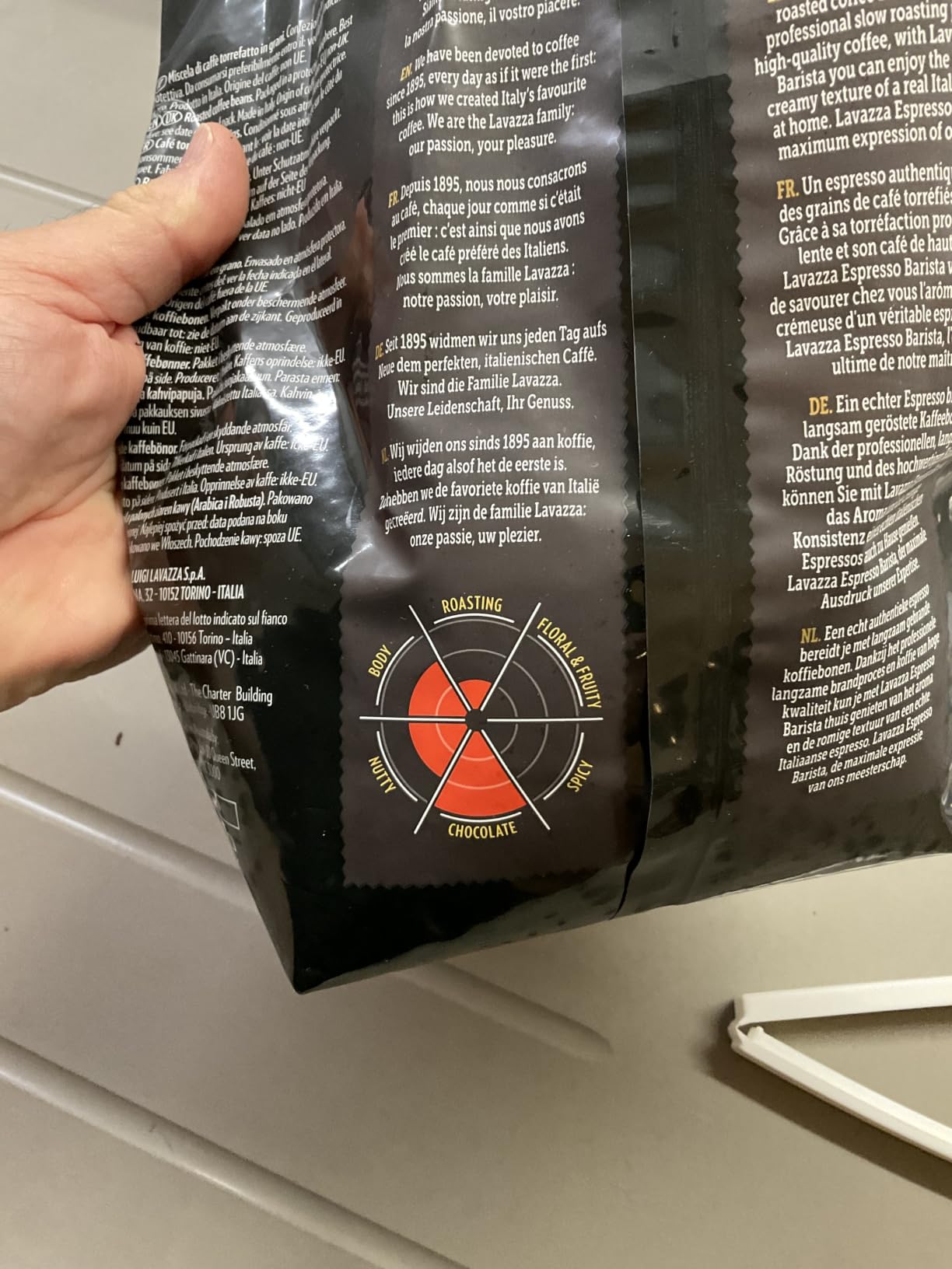 Lavazza Barista Gran Crema caffè in grani 1 kg floreale