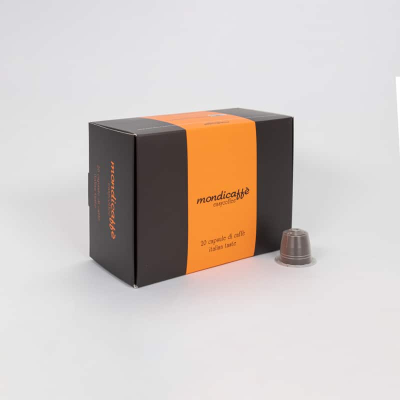 Mondicaffè ES 20 capsule compatibili Nespresso caffè tostatura scura