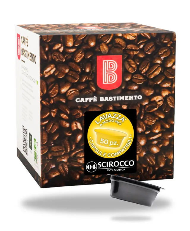 Bastimento 04 Scirocco capsule A Modo Mio 50 pz arabica