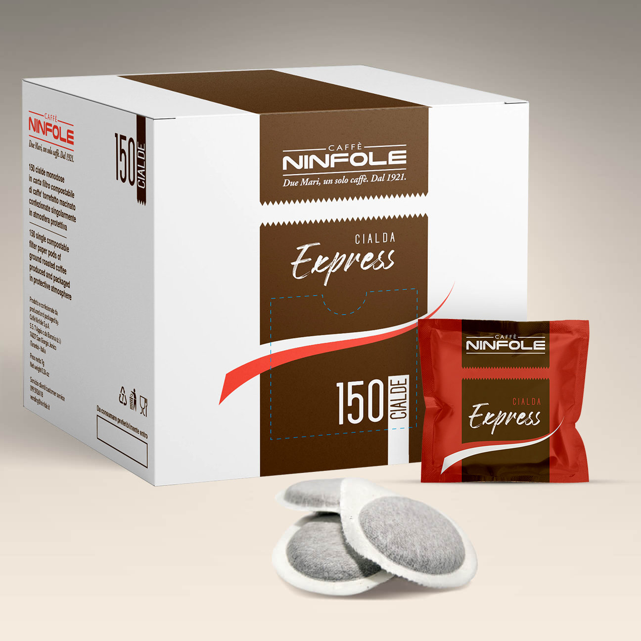 Caffè Ninfole Express cialde ESE 150 cialde gusto intenso