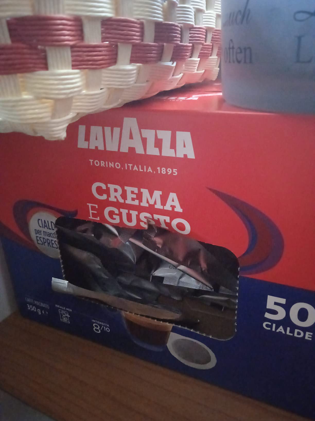 Lavazza Crema e Gusto Classico cialde carta 50 pz legno tabacco