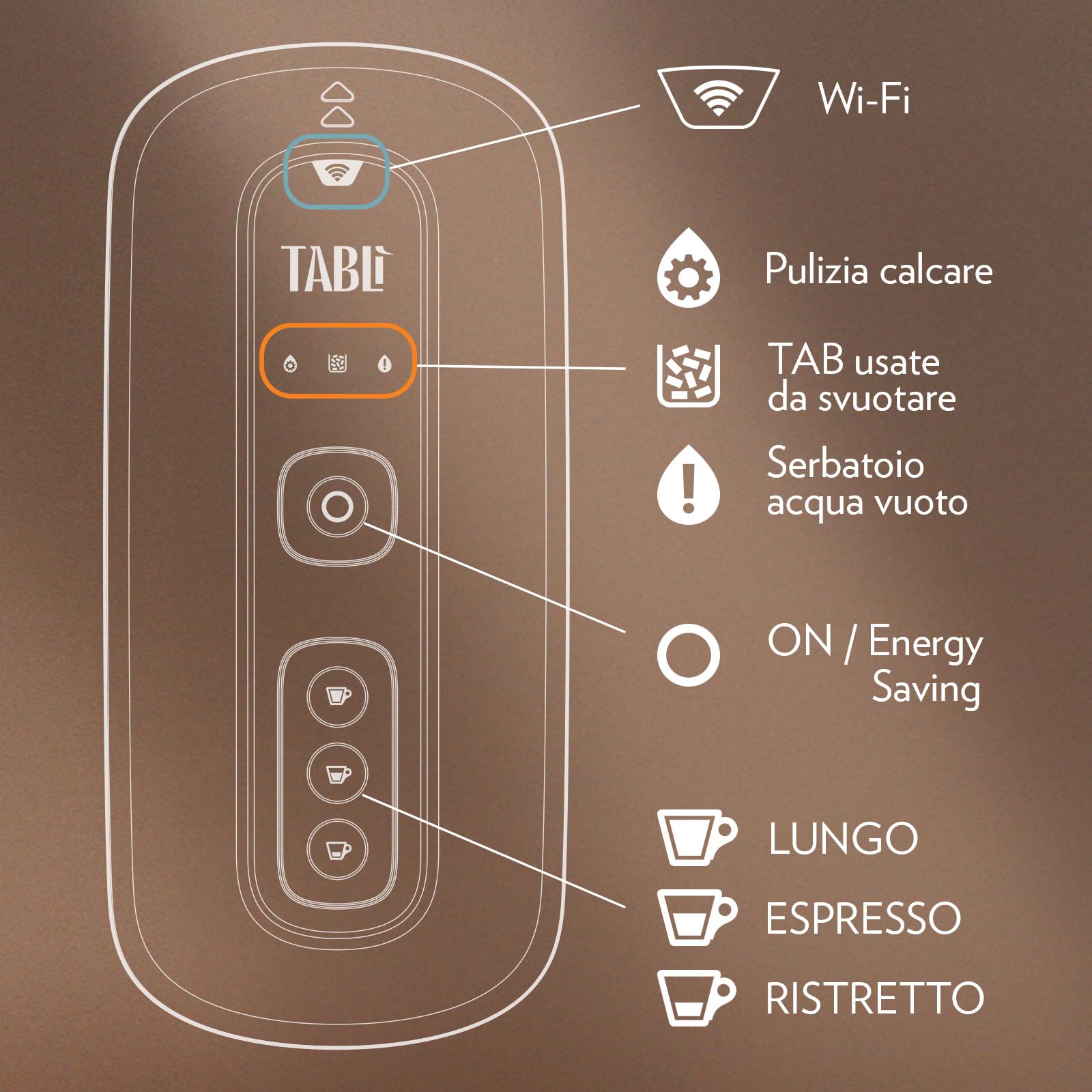 Lavazza Tablì Macchina Caffè Marrone + 96 Tab Crema Plus