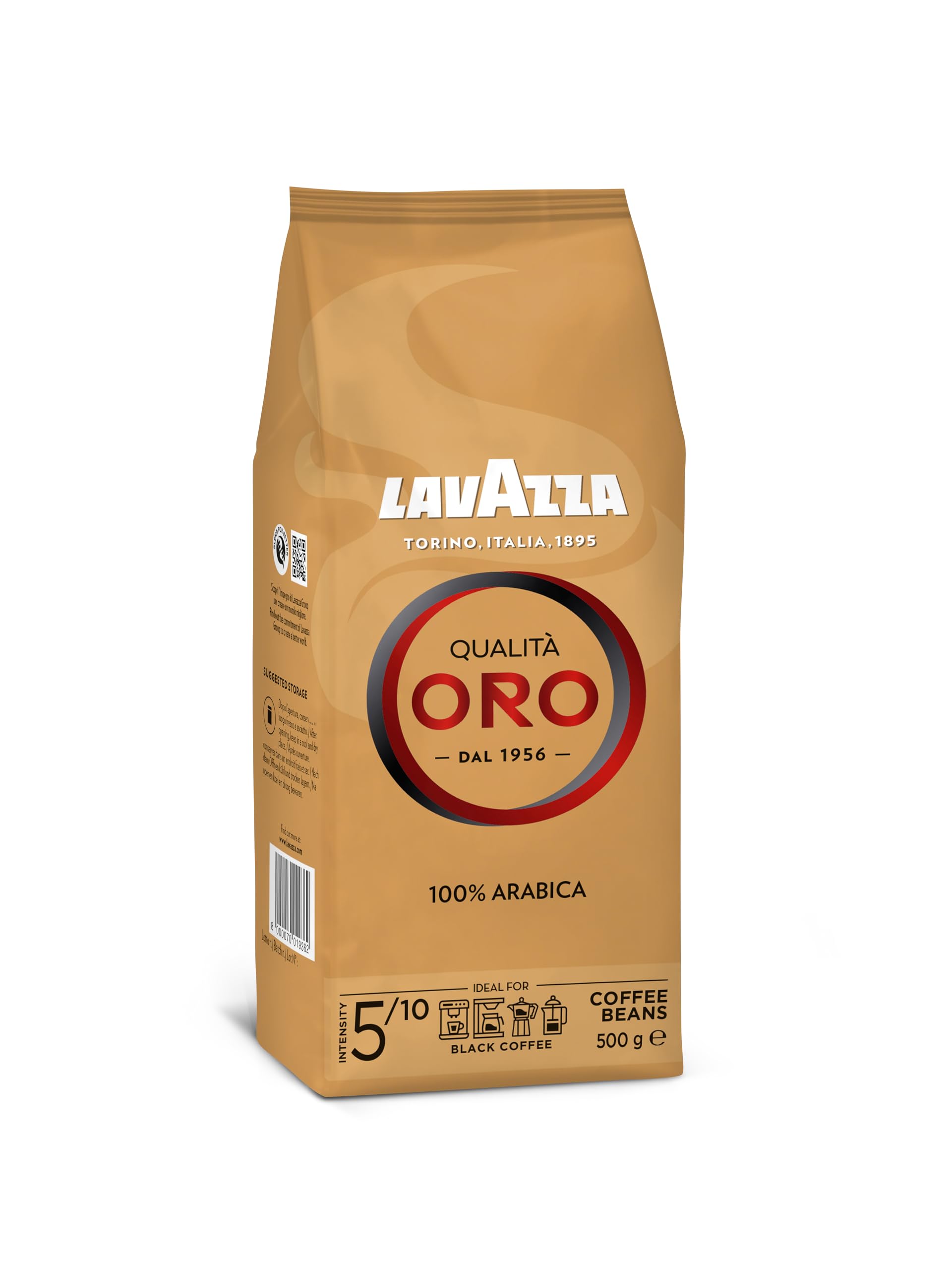 Lavazza Qualità Oro Caffè in Grani 500 g 100% Arabica
