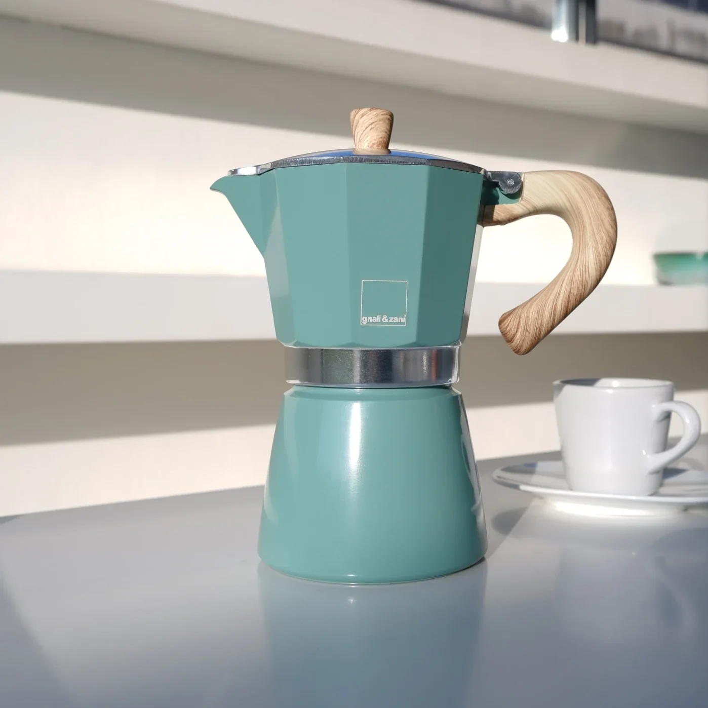 Lot Zero Venezia moka induzione 6 tazze acciaio