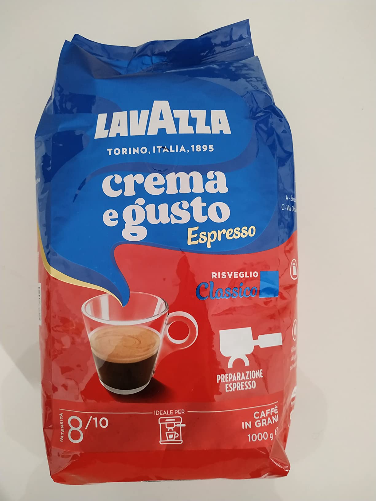 Lavazza Crema e Gusto Classico Caffè in Grani 1 kg Intenso