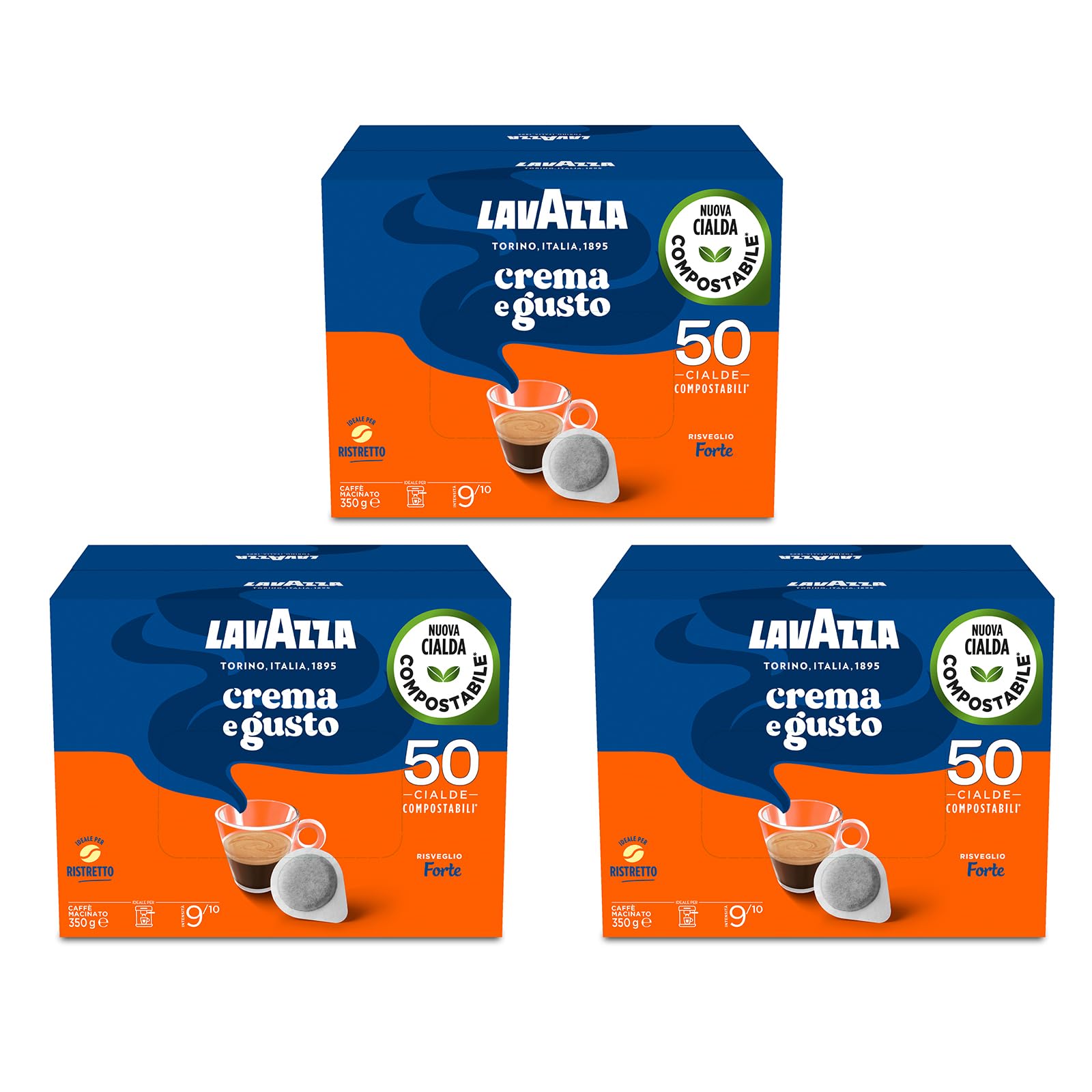 Lavazza Crema e Gusto Classico cialde 200 pezzi tostatura scura