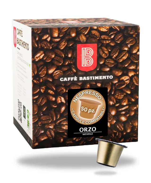 Bastimento Orzo capsule Nespresso senza caffeina 50 pz