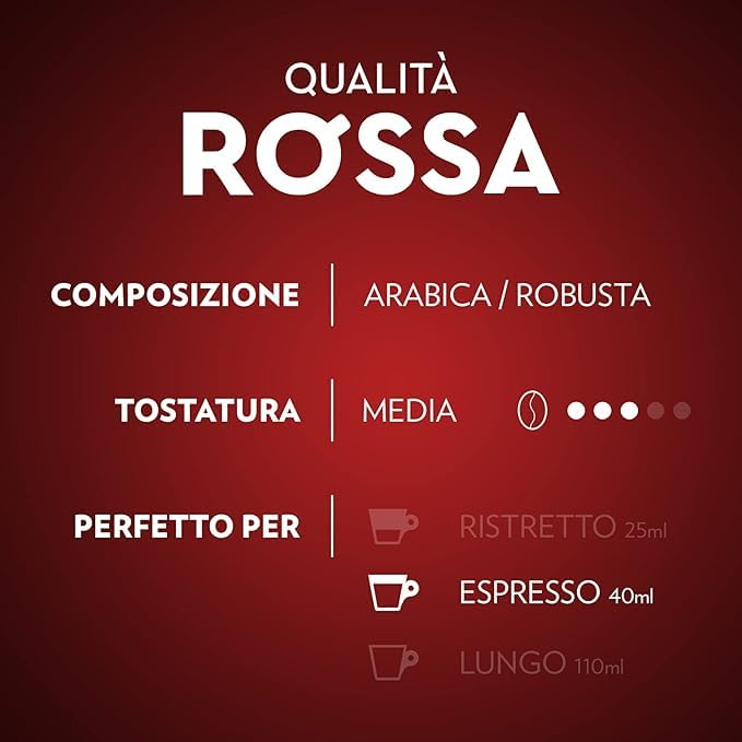 Lavazza Qualità Rossa capsule compatibili Nespresso 400 pz intensità 10