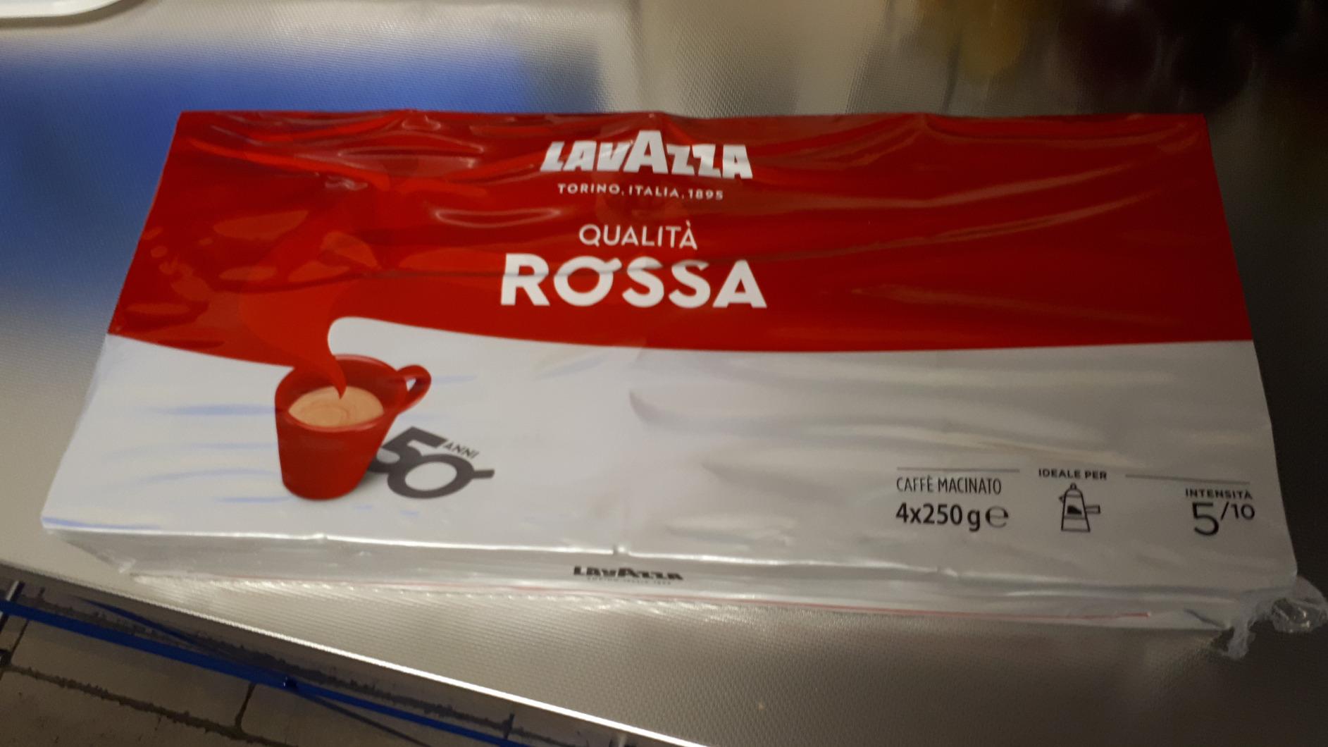 Lavazza Qualità Rossa caffè macinato moka 4x250 g cioccolato