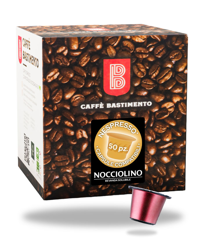Bastimento Nocciolino capsule Nespresso 50 pz alla nocciola