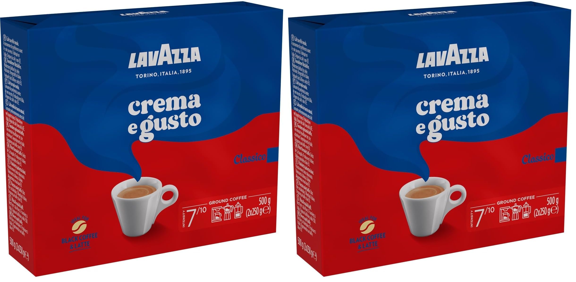 Lavazza Crema e Gusto Classico Caffè Macinato 500 g Cremoso