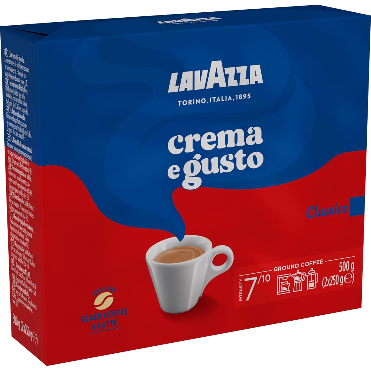 Lavazza Crema e Gusto Classico Caffè Macinato 500 g Cremoso