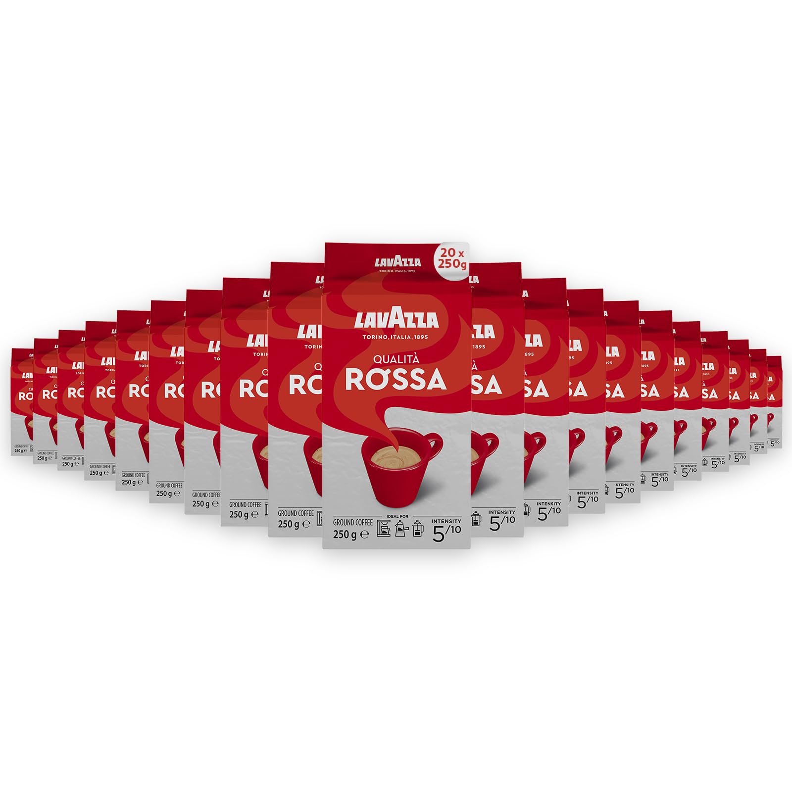 Lavazza Qualità Rossa Caffè Macinato 250 g Brasiliano