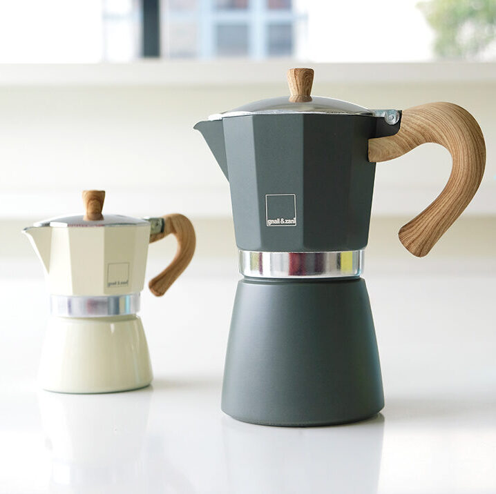 Lot Zero Venezia moka induzione 6 tazze acciaio