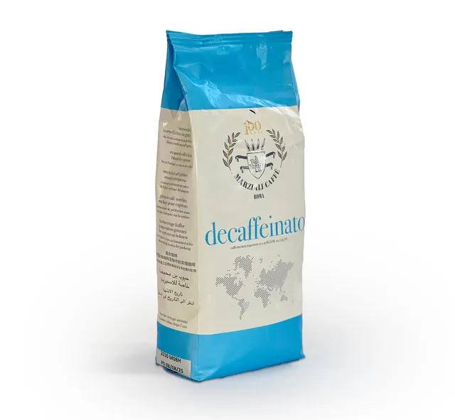 Marziali Decaffeinato Caffe in Grani 1000g Arabica e Robusta
