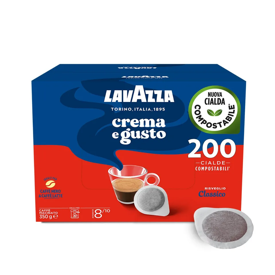Lavazza Crema e Gusto Classico cialde 200 pezzi tostatura scura