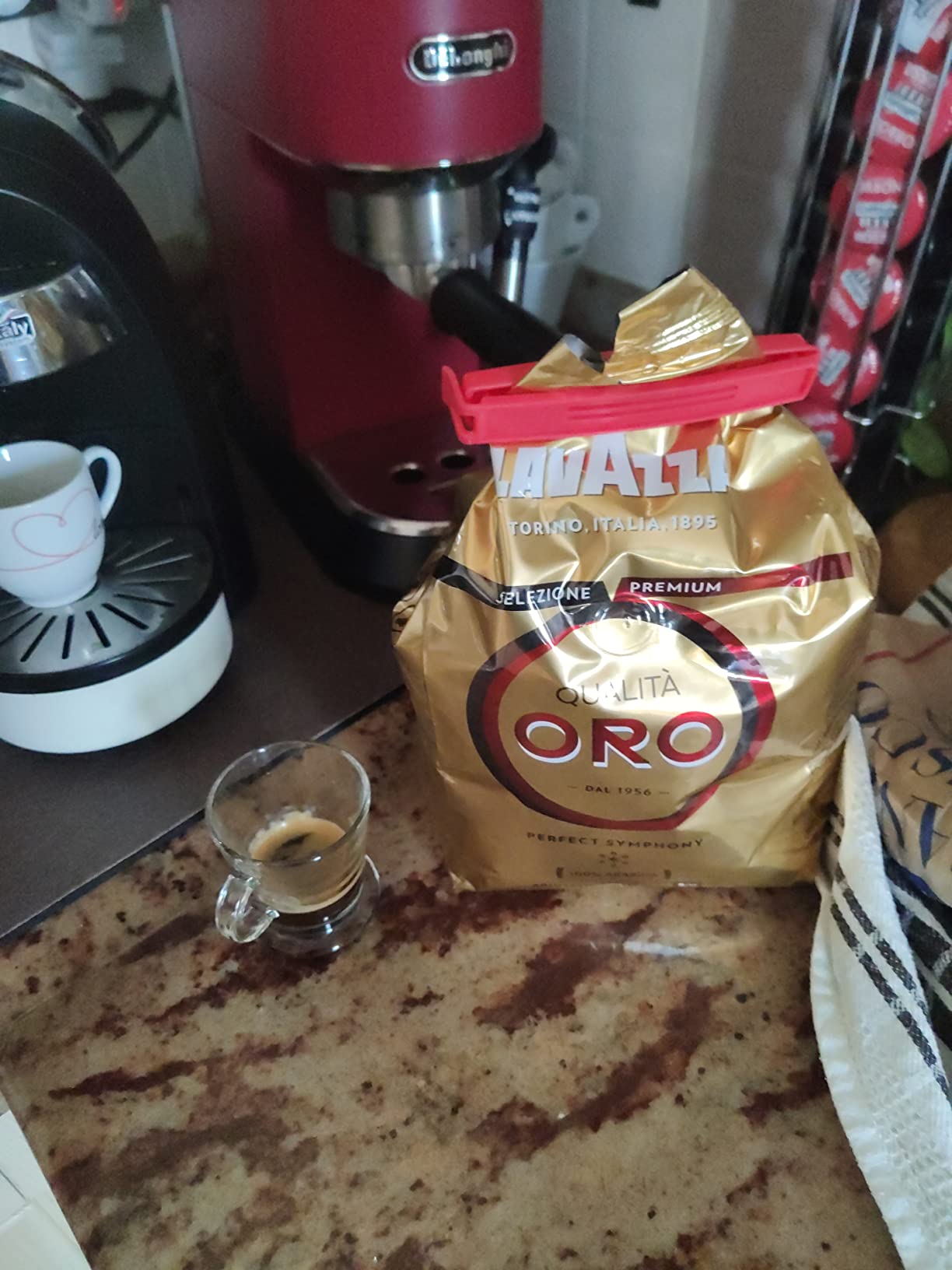 Lavazza Qualità Oro caffè grani 1 kg 100% arabica dolce