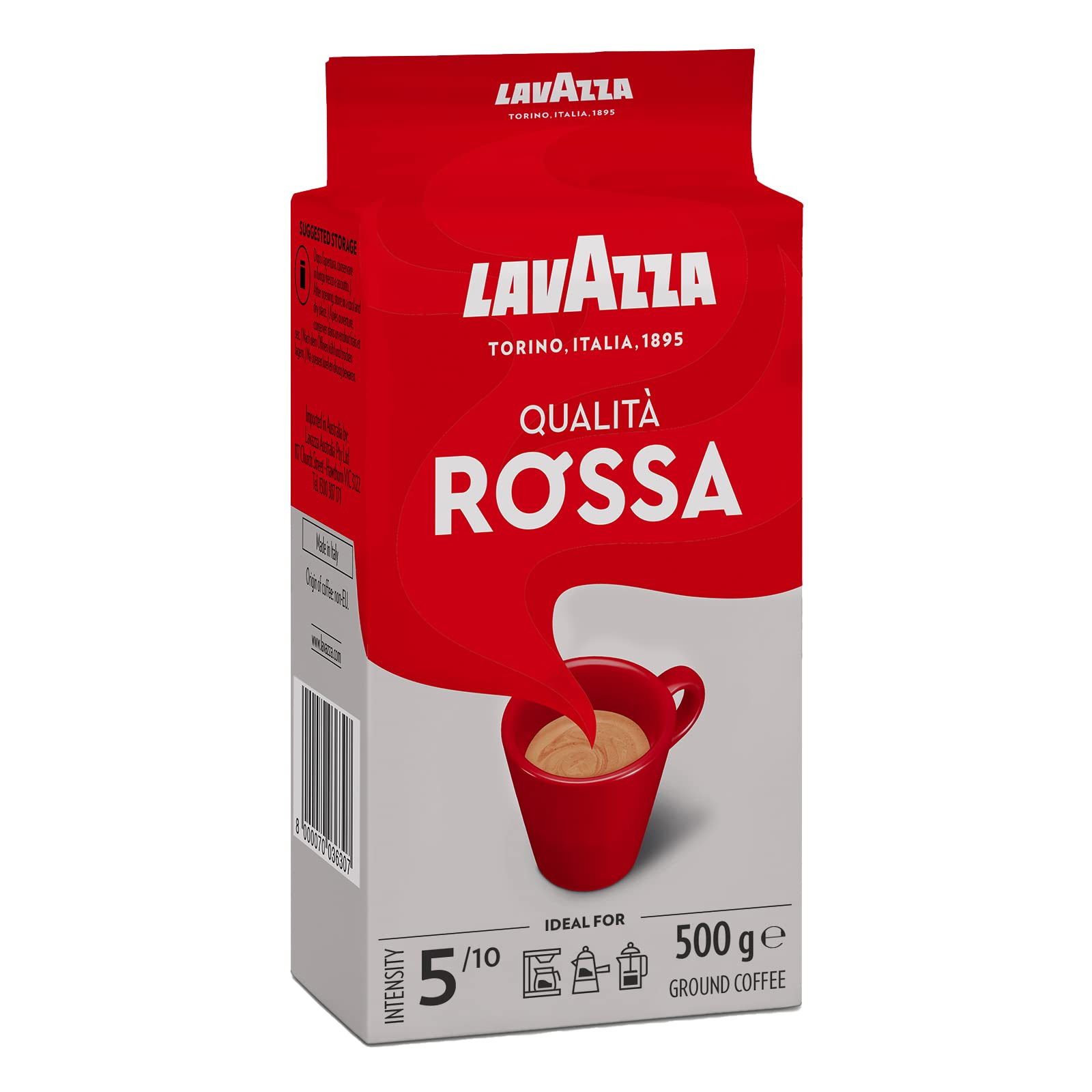 Lavazza Qualità Rossa Caffè Macinato 12 x 250 g Tostatura Media