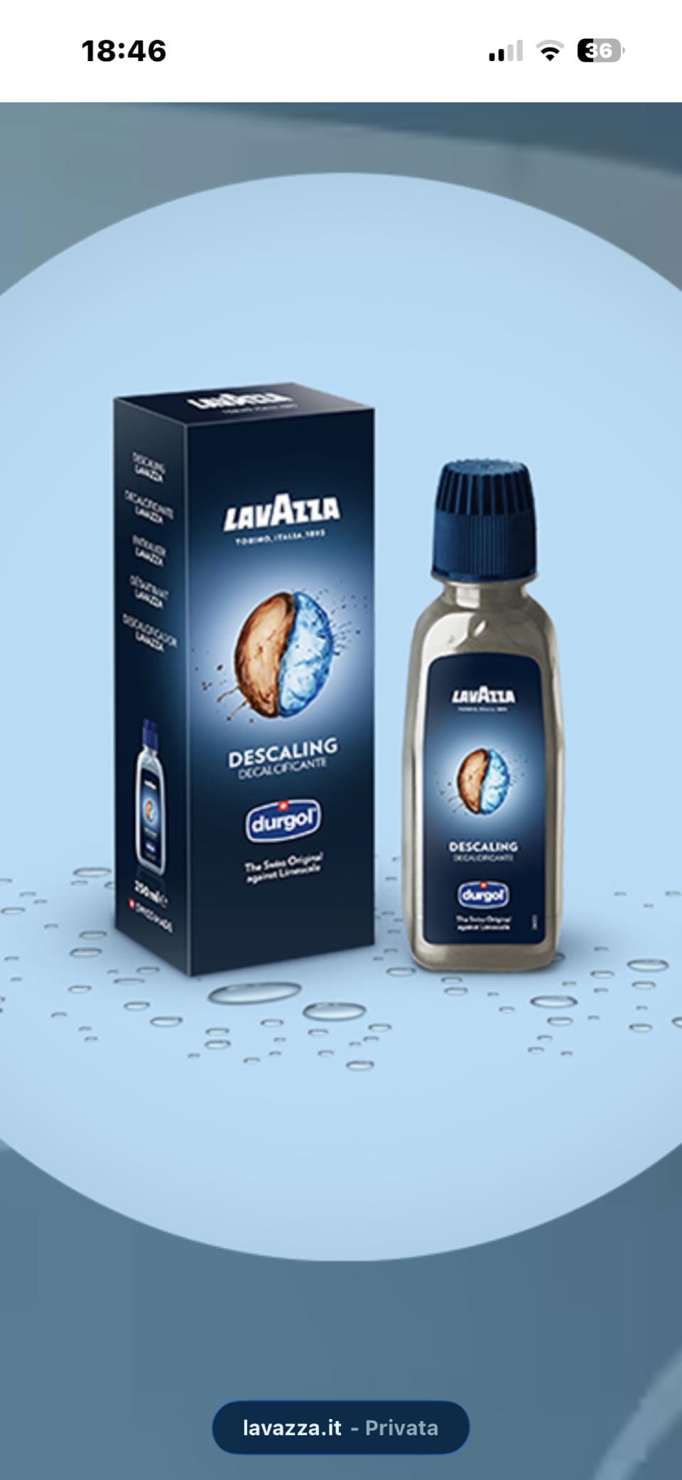 Lavazza A Modo Mio Liquido Decalcificante 250 ml 2 Trattamenti