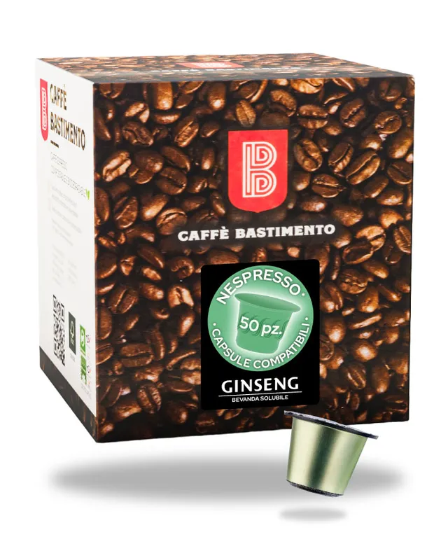 Bastimento Ginseng capsule Nespresso 50 pz solubile