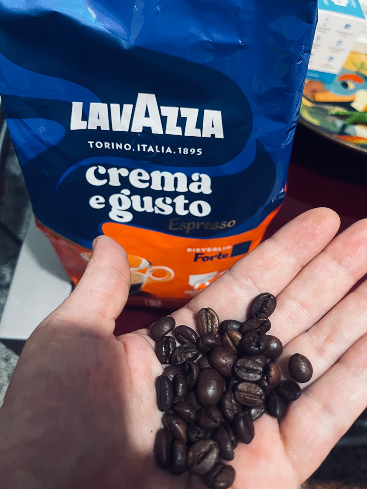 Lavazza Crema e Gusto Forte caffè in grani 1 kg spezie intenso