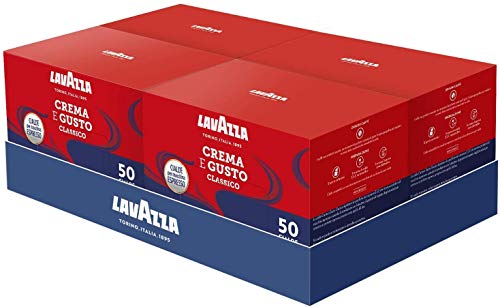 Lavazza Crema e Gusto Classico cialde carta 50 pz legno tabacco