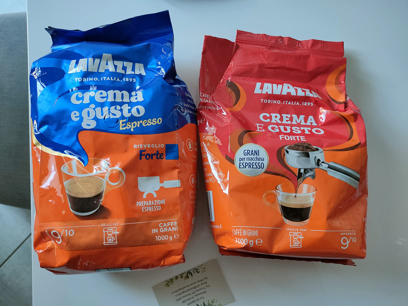 Lavazza Crema e Gusto Forte caffè in grani 1 kg spezie intenso