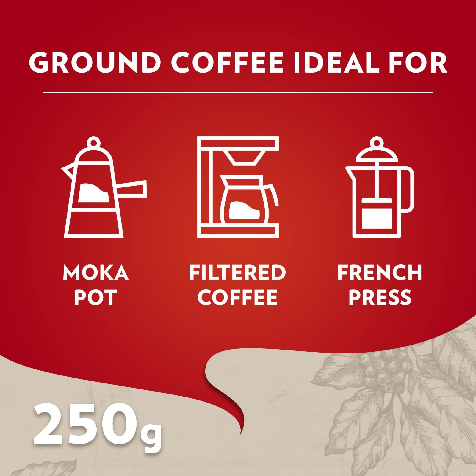 Lavazza Qualità Rossa Caffè Macinato 12 x 250 g Tostatura Media