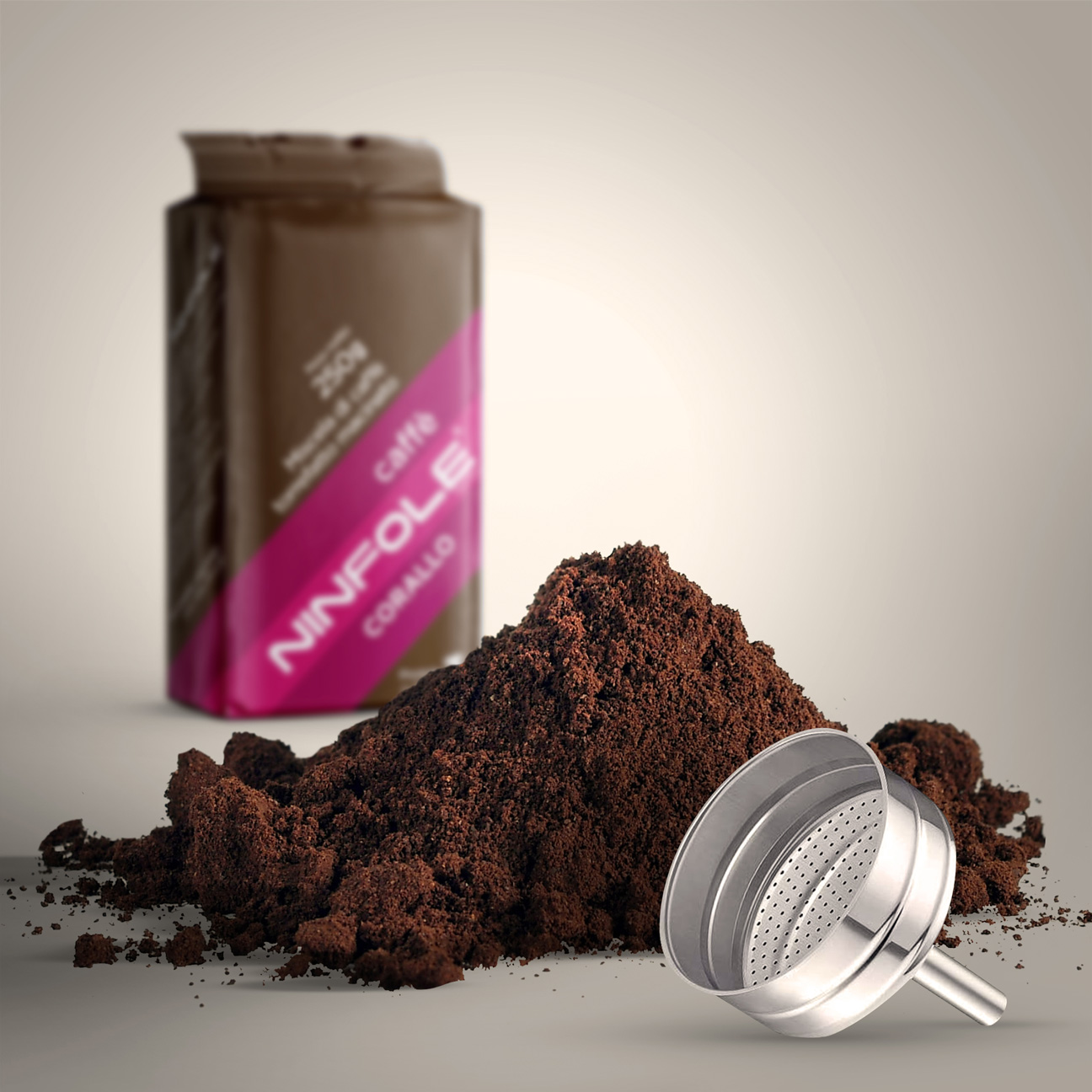 Caffè Ninfole Corallo macinato moka tradizione sottovuoto