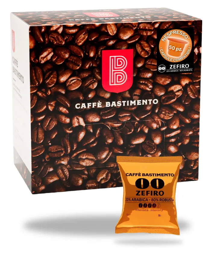 Bastimento Zefiro 00 capsule Nespresso caffè corposo