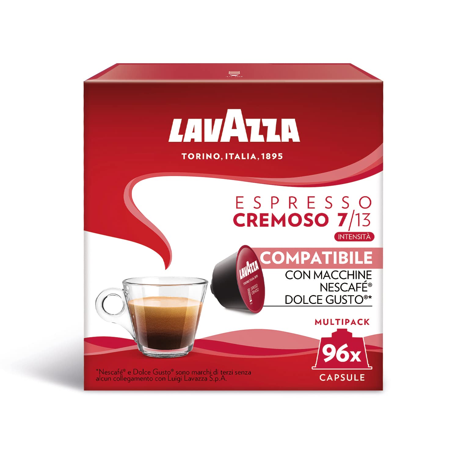 Lavazza Dek Gentile capsule Dolce Gusto decaffeinato 96 pz arabica