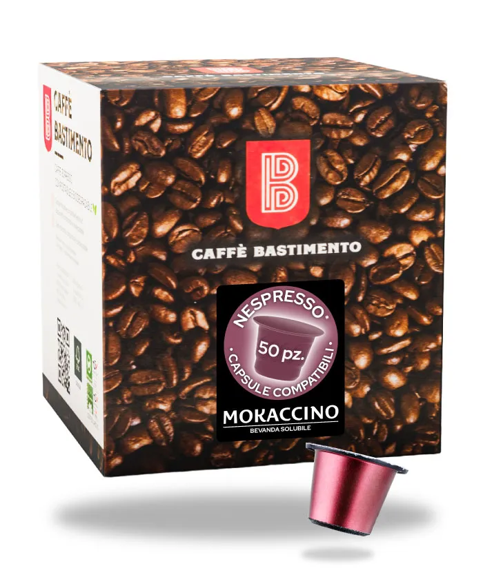 Bastimento Mokaccino Capsule Nespresso 50 capsule cacao