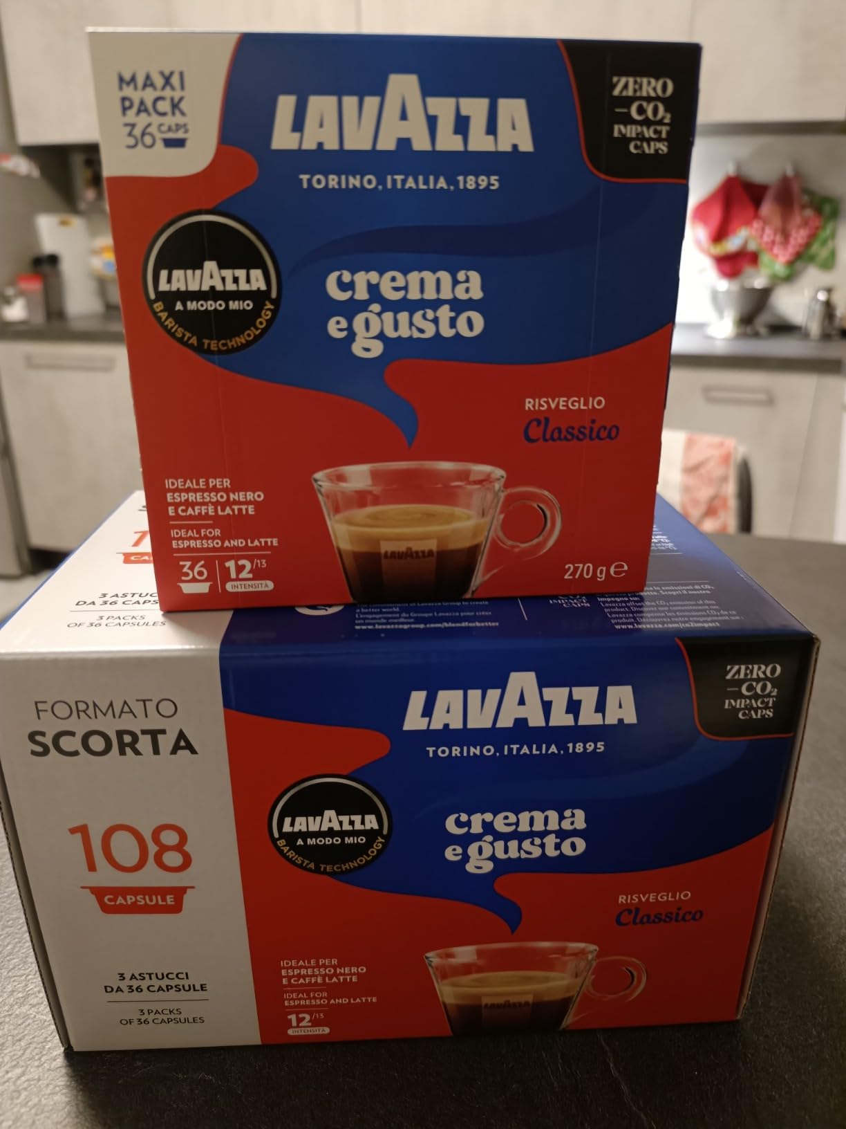 Lavazza Crema e Gusto capsule A Modo Mio 90 pz classico intenso