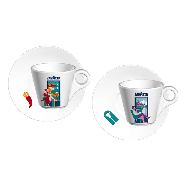 Lavazza Collezione Window set 2 tazzine Torino Napoli