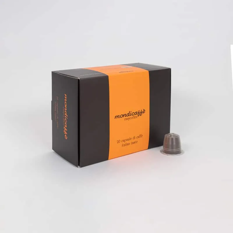Mondicaffè ES 20 capsule compatibili Nespresso caffè tostatura scura