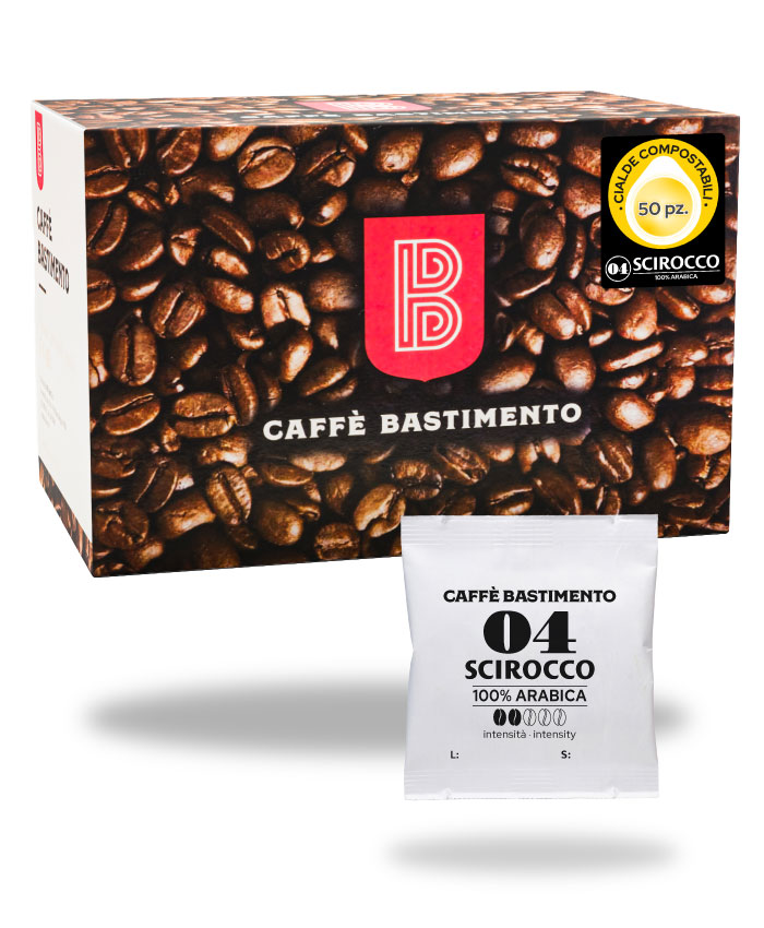 Scirocco 04 cialde ESE 44 mm 100% Arabica