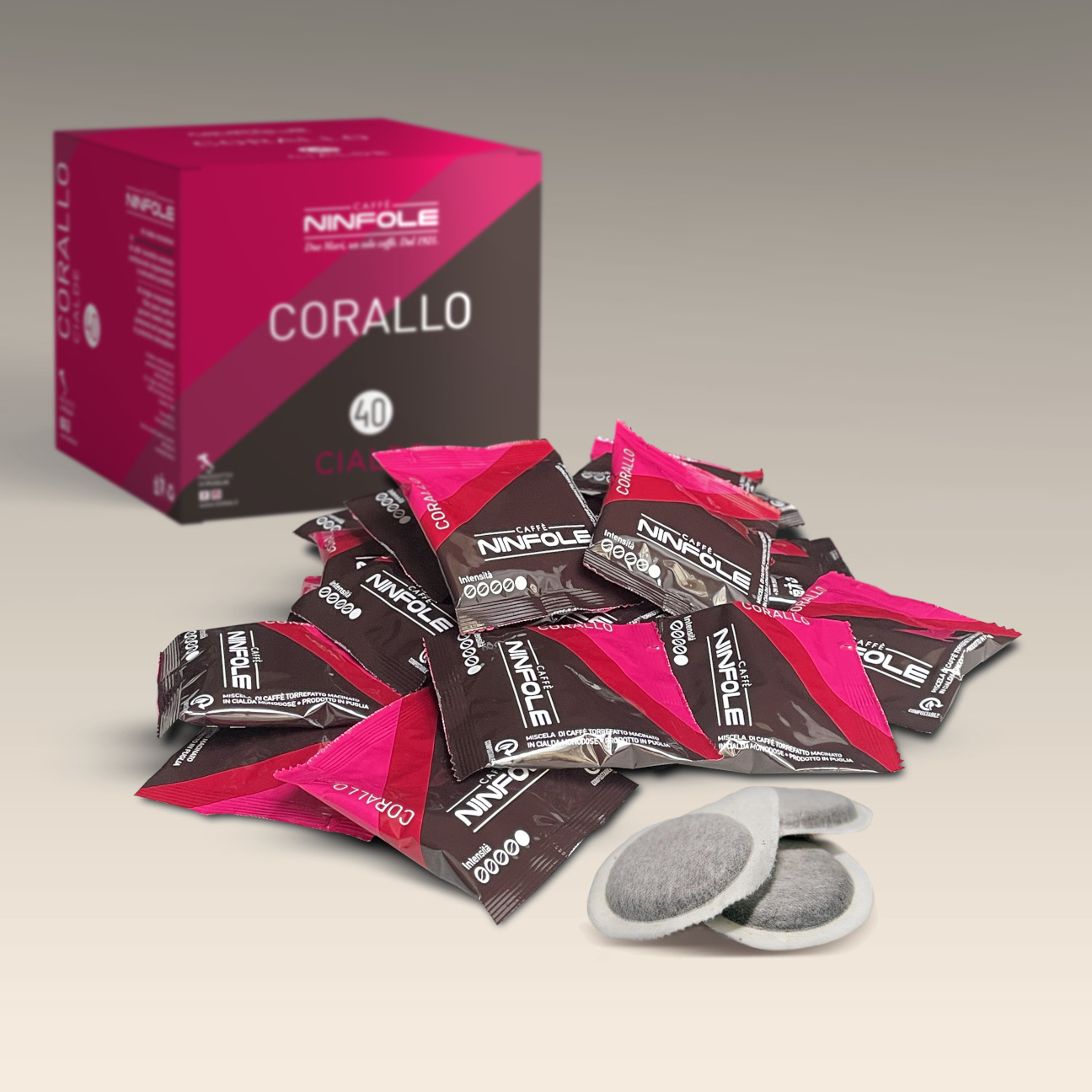 Caffè Ninfole Corallo cialde ESE 40 cialde compostabili tradizione