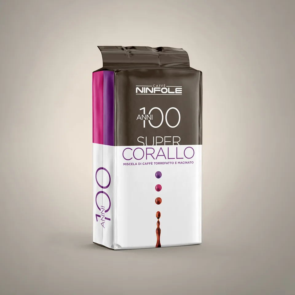 Caffè Ninfole Super Corallo macinato moka morbido cioccolatato