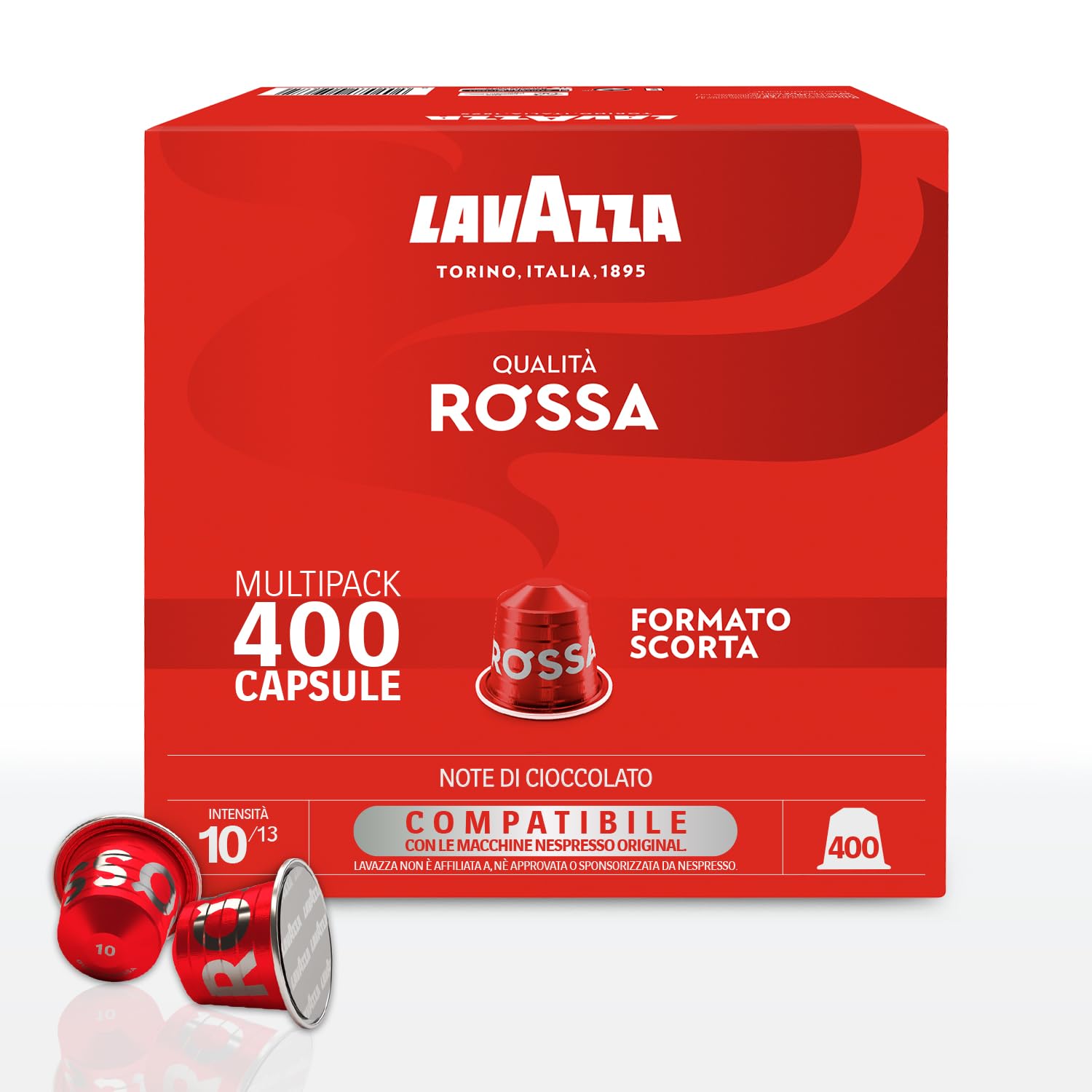 Lavazza Qualità Rossa capsule compatibili Nespresso 400 pz intensità 10