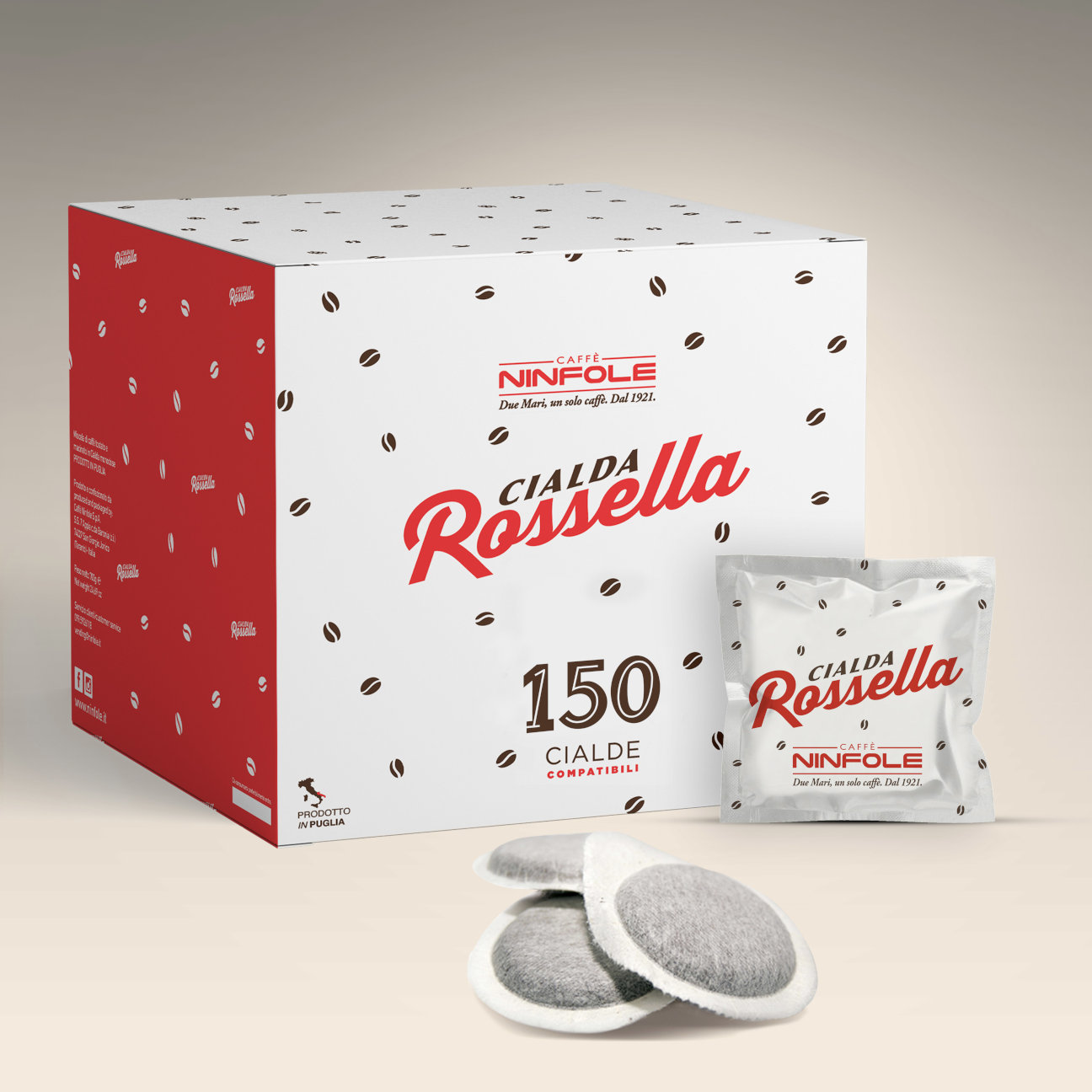 Caffè Ninfole Rossella cialde ESE 150 cialde gusto corposo