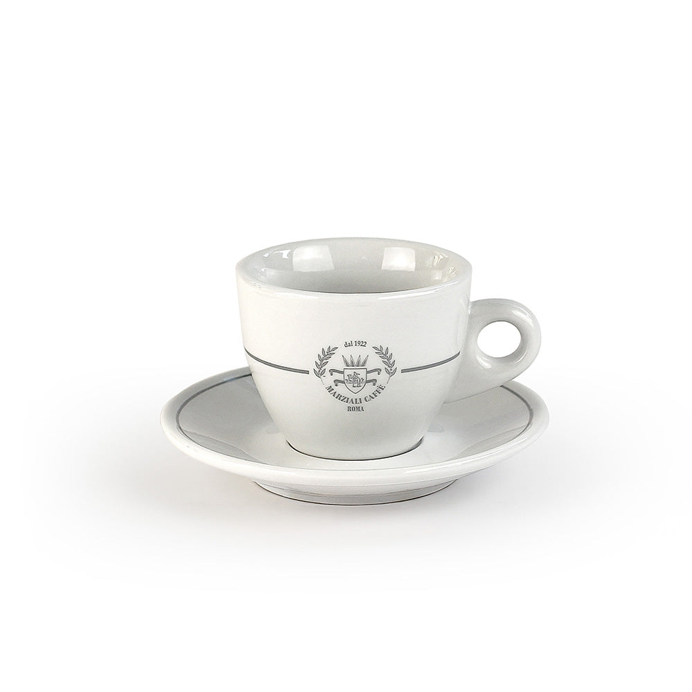 Marziali Tazze da cappuccino porcellana 150 ml con piattino