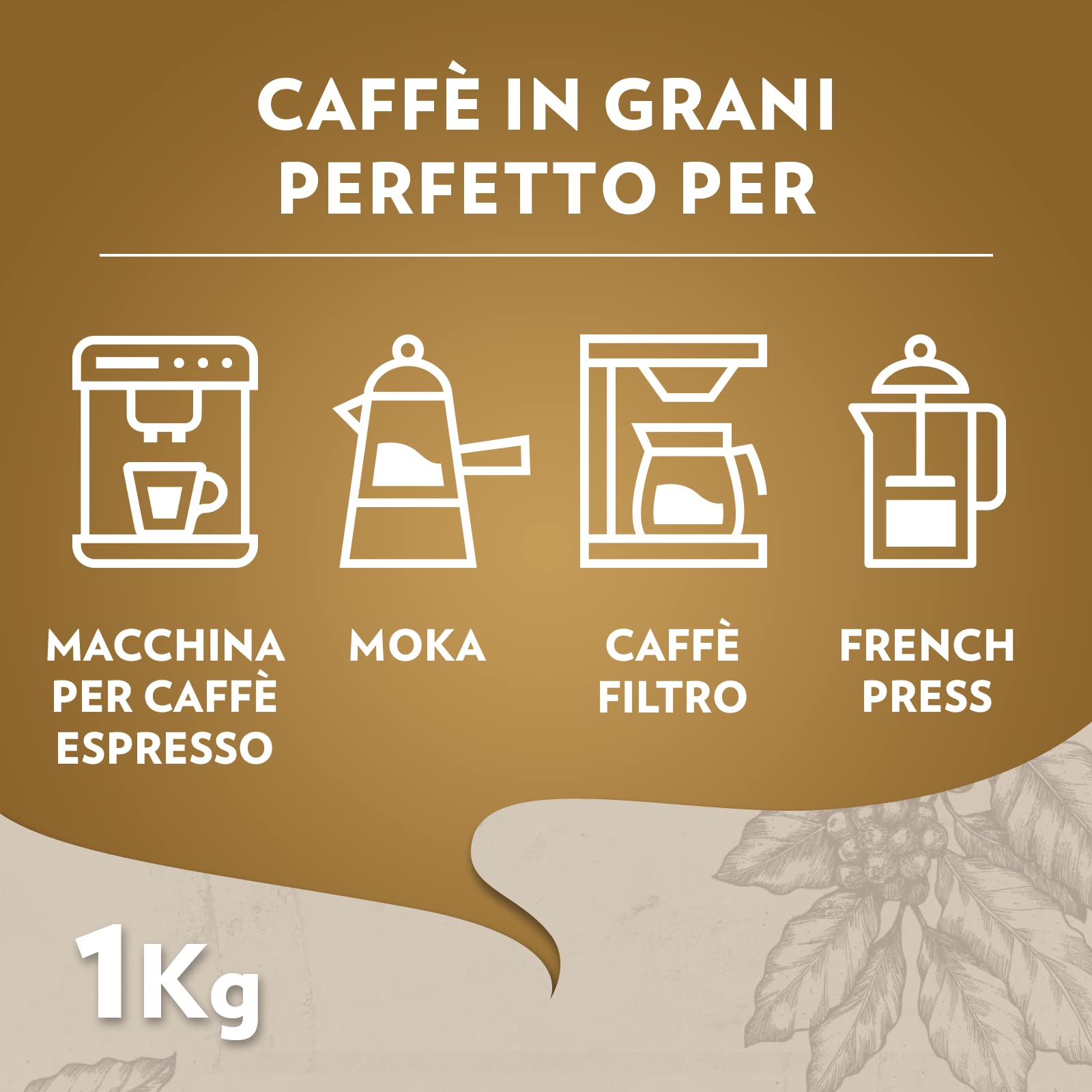 Lavazza Qualità Oro caffè grani 1 kg 100% arabica dolce