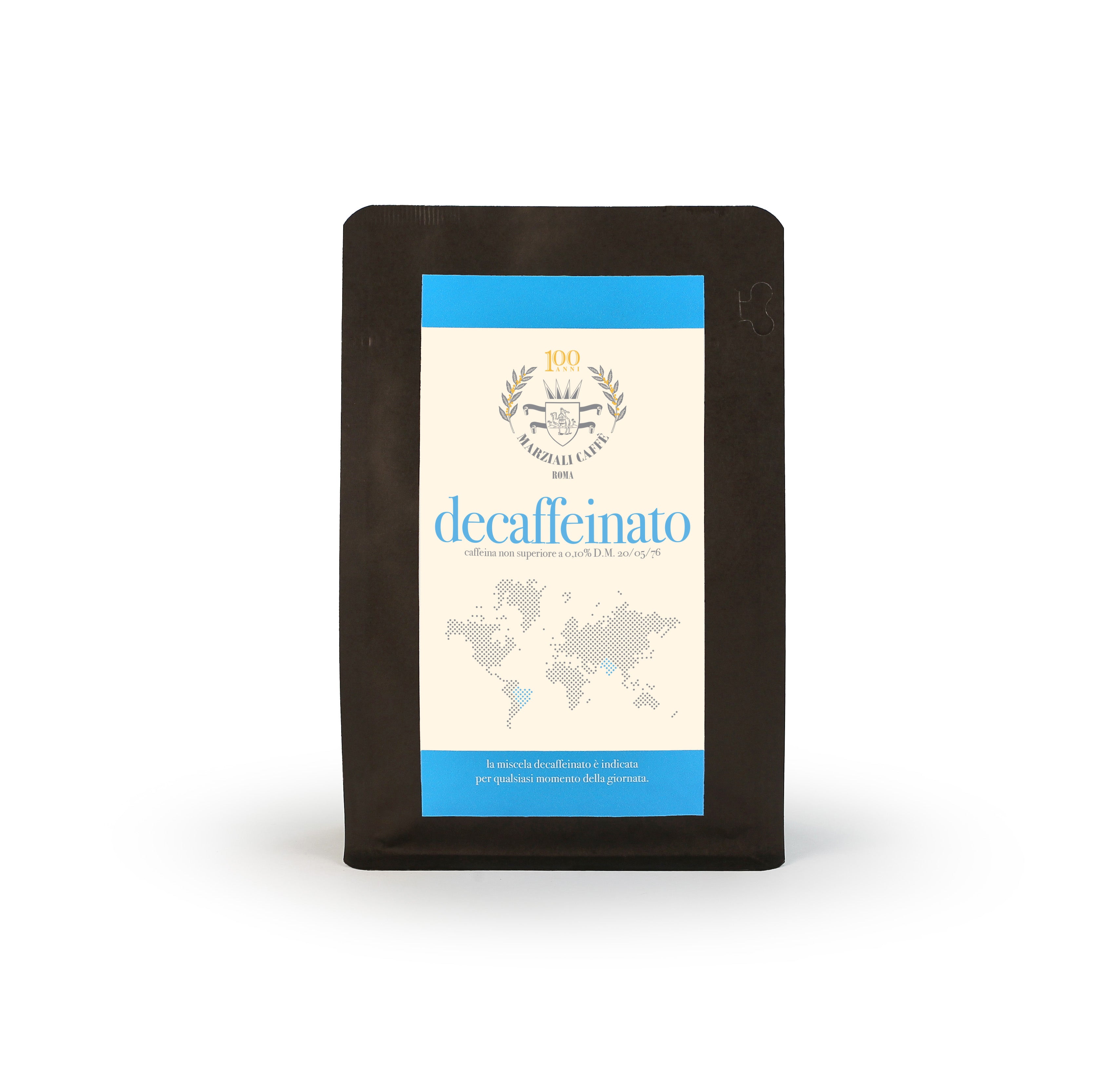 Marziali Decaffeinato caffè macinato espresso senza caffeina