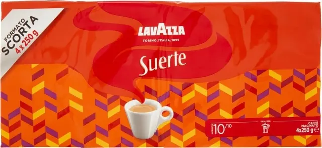 Lavazza Suerte caffè macinato 4x250 g tostato