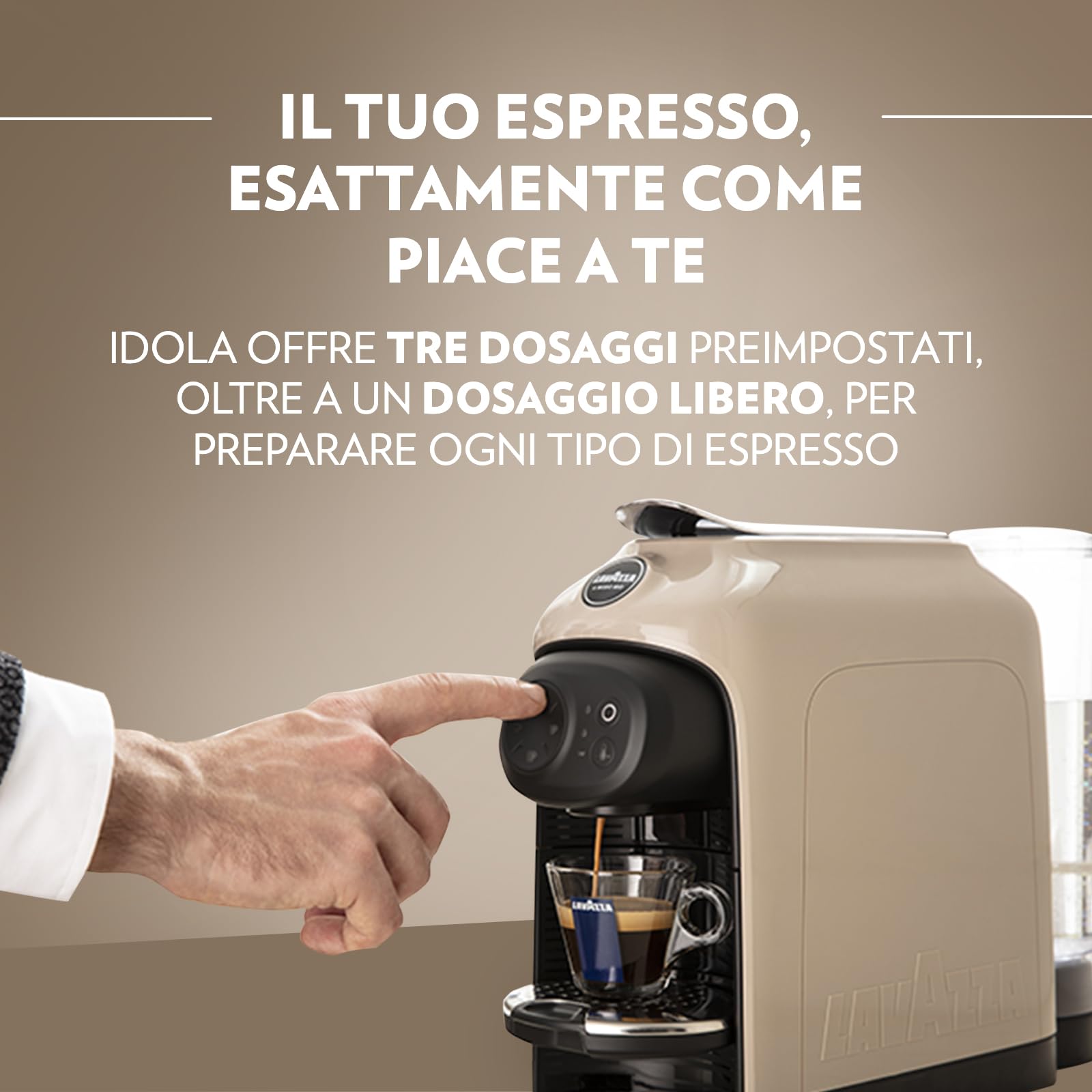 Lavazza Idola macchina A Modo Mio nera touch 64 capsule