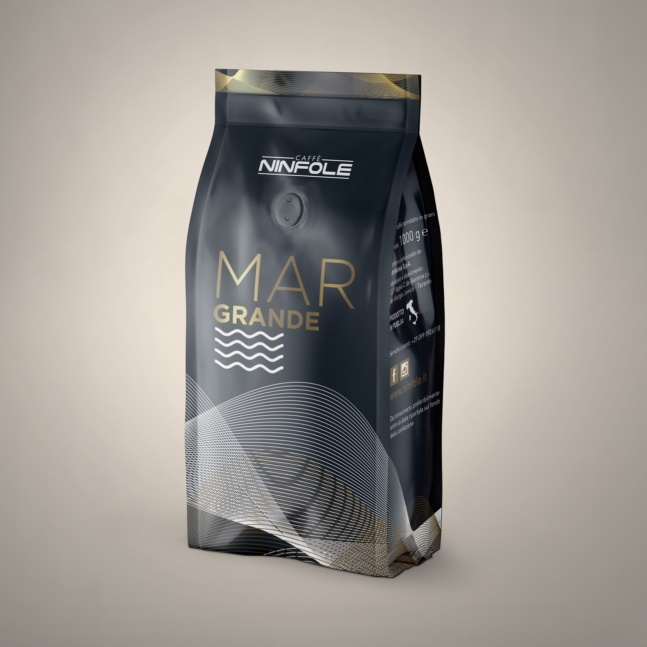 Caffè Ninfole Mar Grande caffè in grani aromatico 1 kg