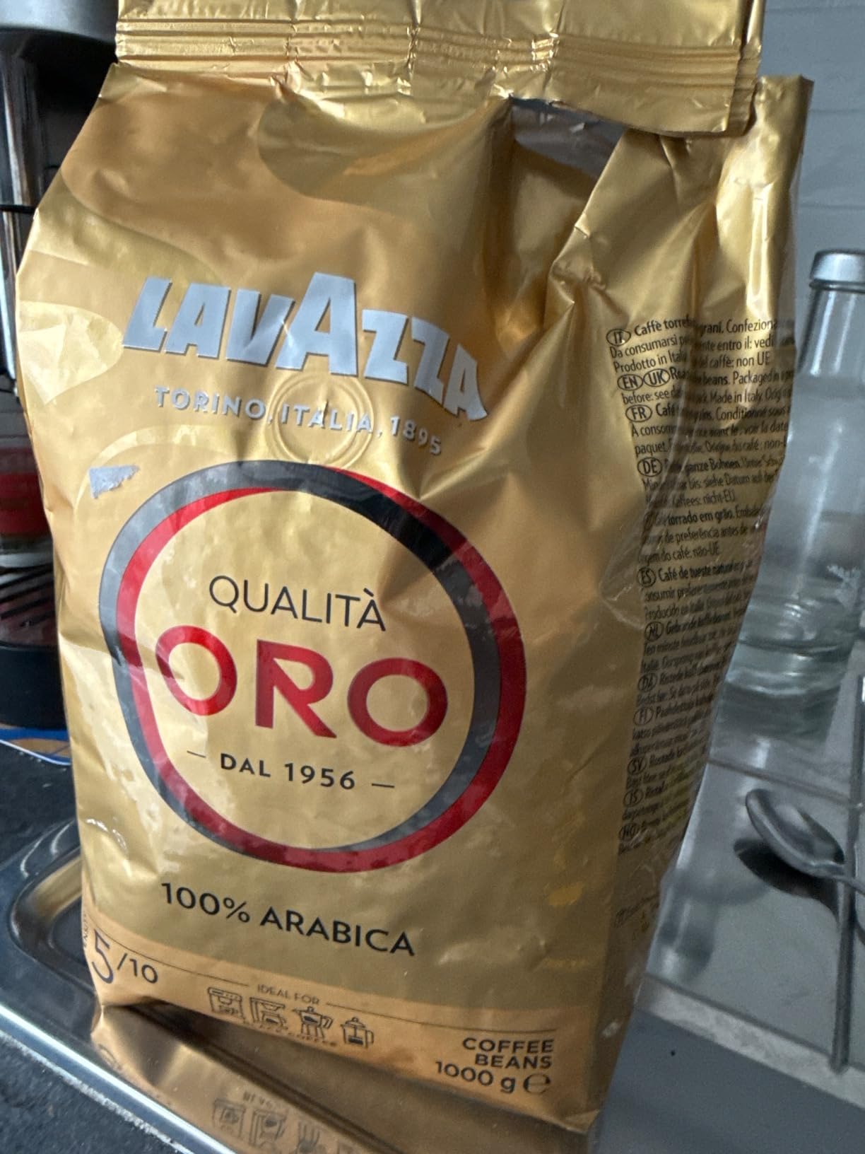 Lavazza Qualità Oro caffè grani 1 kg 100% arabica dolce