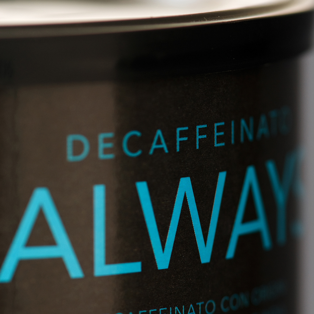 Lot Zero Always Decaffeinato caffè macinato cioccolato